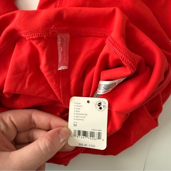 Free People Red Never Better Leggings and Bra Set - Picture 8 of 8